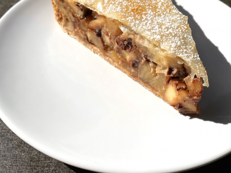 Alma-banán-csoki pite